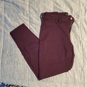 Liverpool Madonna Jeggings Ponte Leggings Aubergine Burgundy size 8